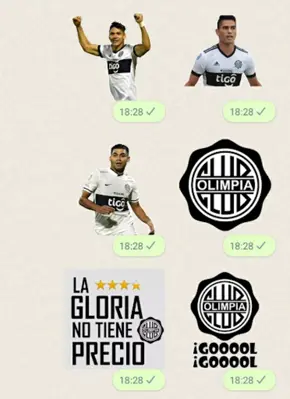 Olimpia Stickers android App screenshot 1