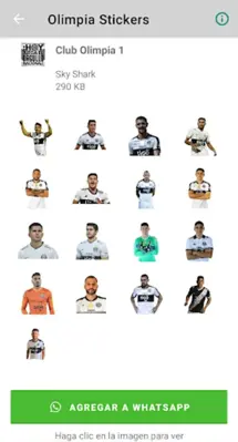 Olimpia Stickers android App screenshot 2